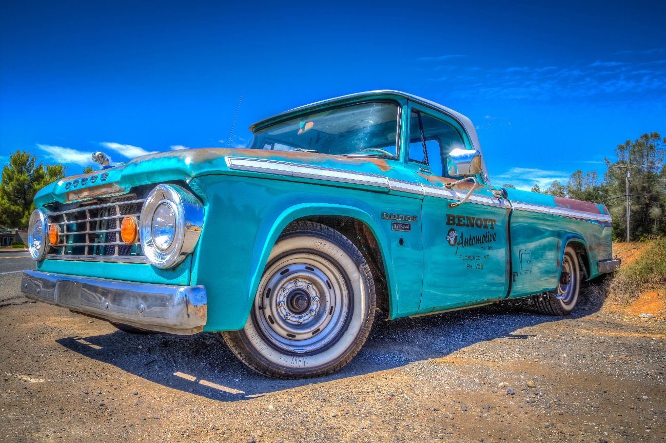 Old Dodge Work Pickup Truck