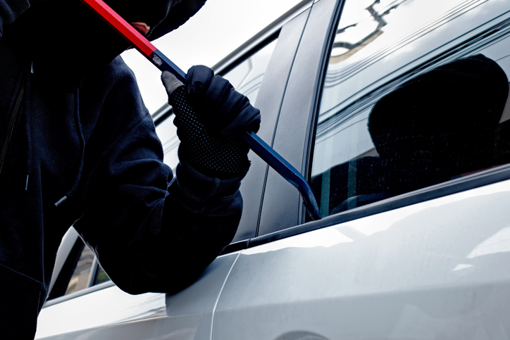 Burglar Breaking into car- Auto Insurance - The Miller Insurance Agency Everett WA